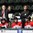 GRAND FORKS, NORTH DAKOTA - APRIL 21: Canada assistant coach Jarrod Skalde shouts out instructions to his players while Canada physiotherapist Chad Drown and players look on during quarterfinal round action against Switzerland at the 2016 IIHF Ice Hockey U18 World Championship. (Photo by Minas Panagiotakis/HHOF-IIHF Images)

